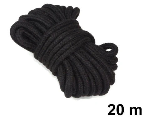 Corde Shibari Noire 5m/10m/20m